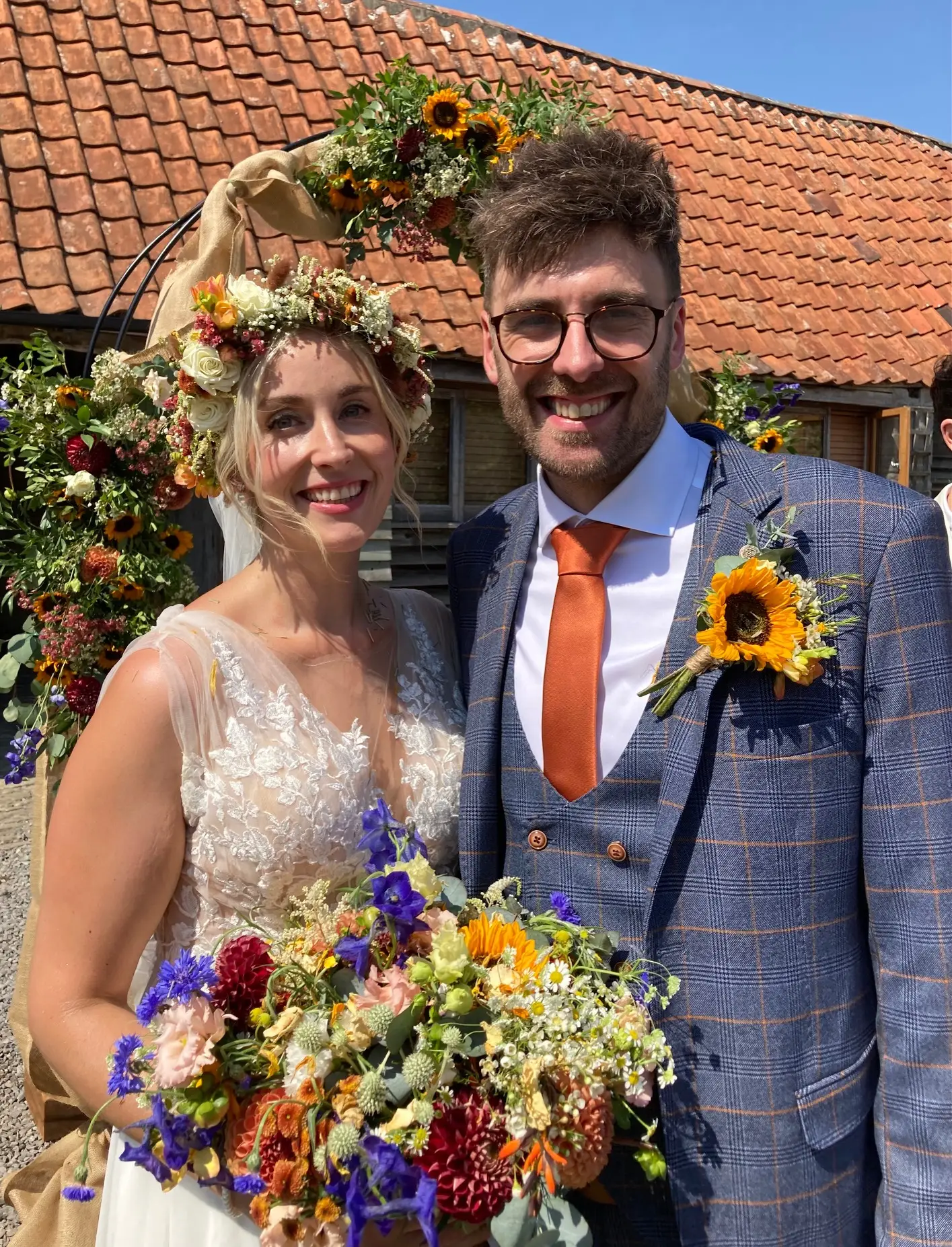 Kate and Luke, <a href="https://www.courtfarmstanderwick.co.uk/" target="_blank">Court Farm Standerswick</a>