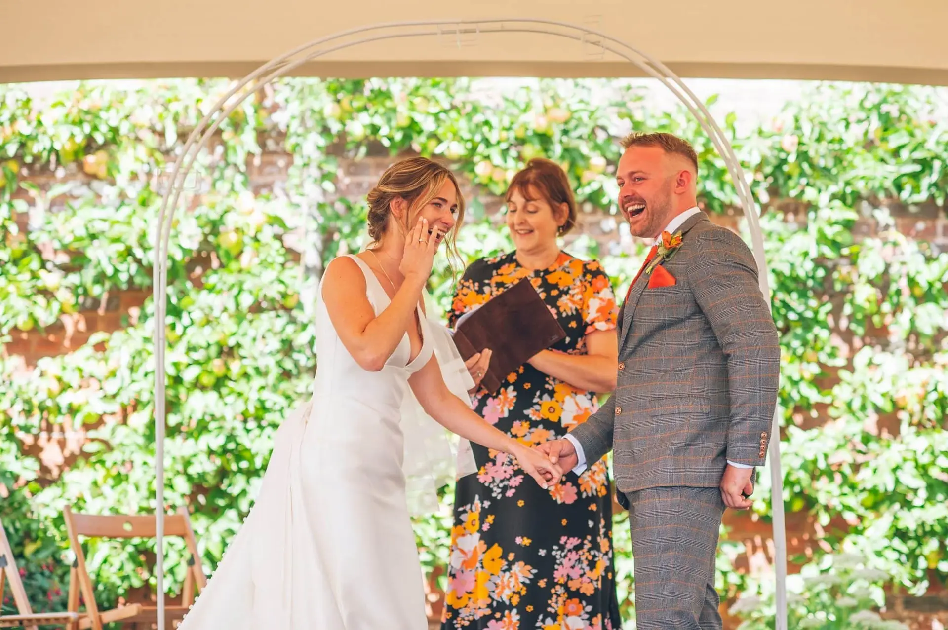 Loxley and Jamie, Buckland House Gardens, Glastonbury 