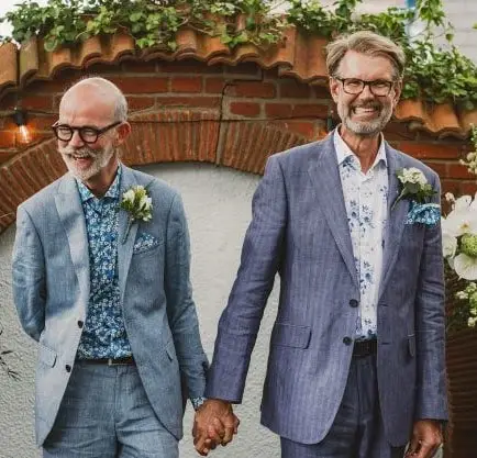 Mark and Richard, at home, Sandbanks